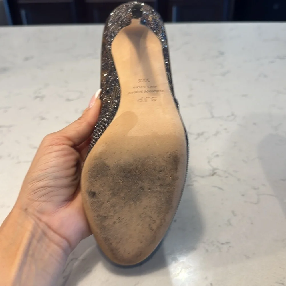 Elegant Glitter Peep-Toe Heels Sarah Jessica Parker

Used - Picture 5 of 6